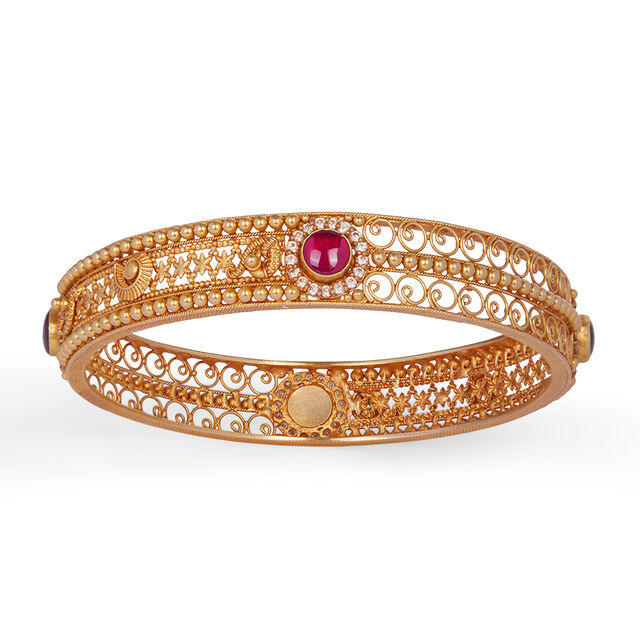 Tanishq 22KT  Gold Bangle  for Women 5