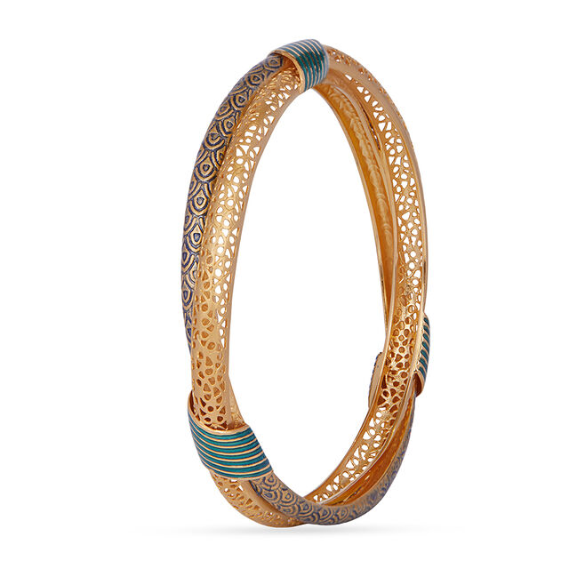 Tanishq 22KT  Gold Bangle  for Women 4