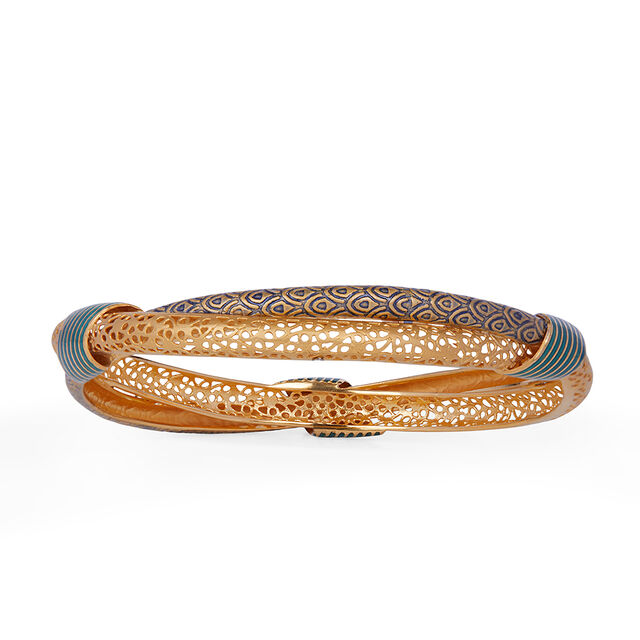 Tanishq 22KT  Gold Bangle  for Women 5