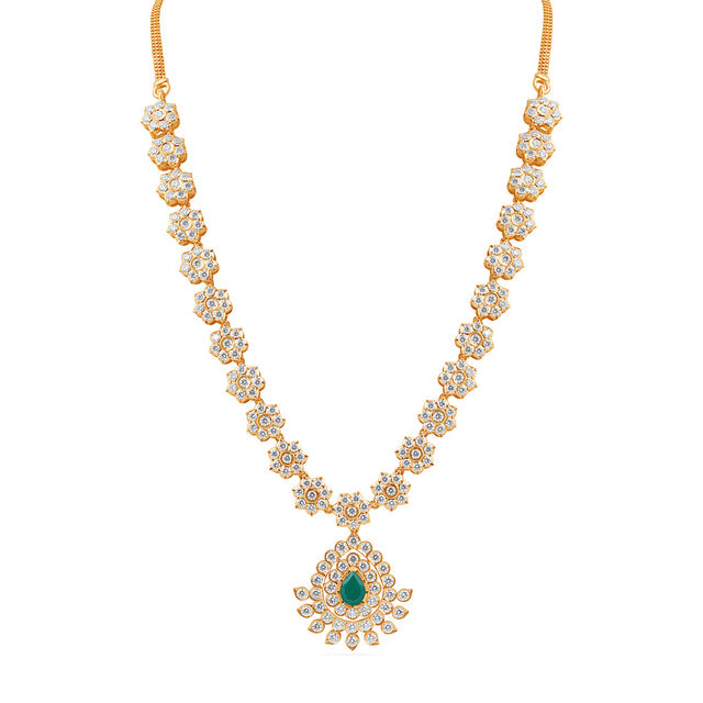 Tanishq 22KT Diamond Necklace for Women