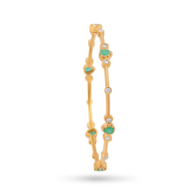 Luxurious South Indian Studded Bangle