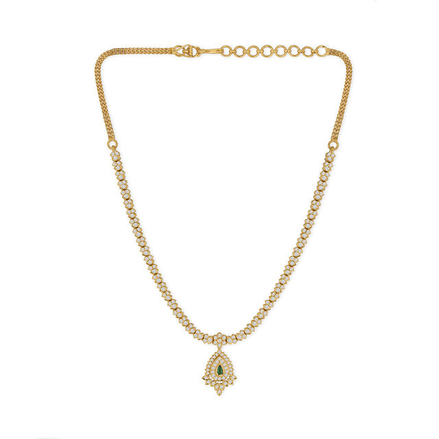 Tanishq 22KT Diamond Necklace for Women 