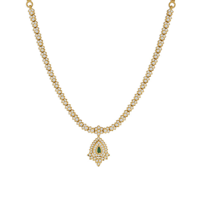 Tanishq 22KT Diamond Necklace for Women 2