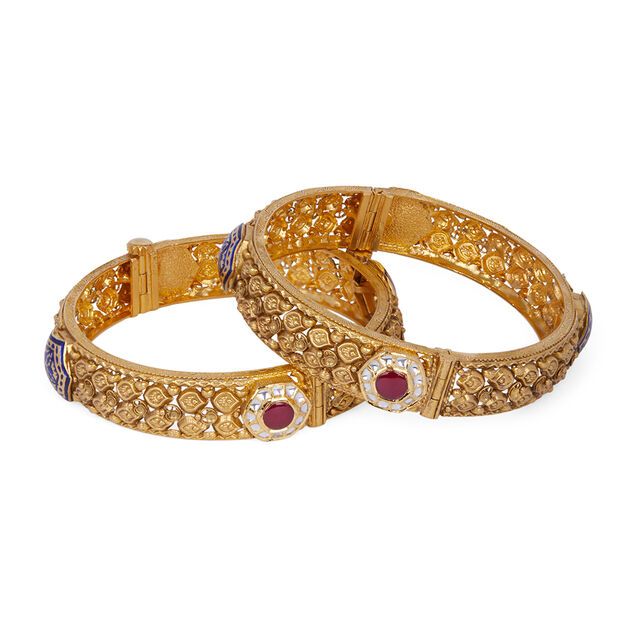 Tanishq 22KT  Gold Bangle  for Women 2