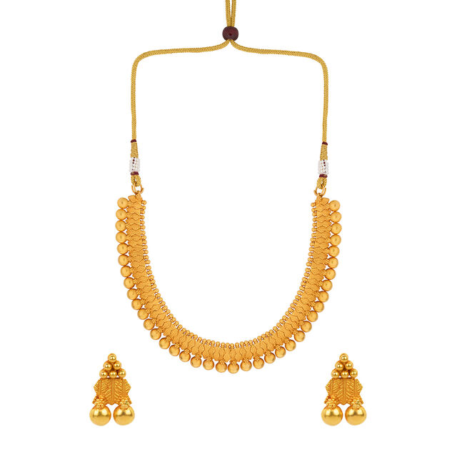 Tanishq 22KT Gold Necklace Set for Women 