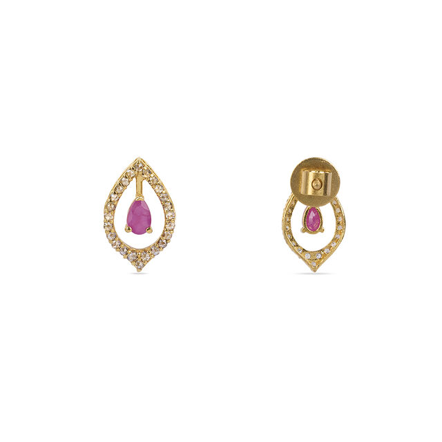 Tanishq 22KT  Pendant and Earrings Set for Women 4