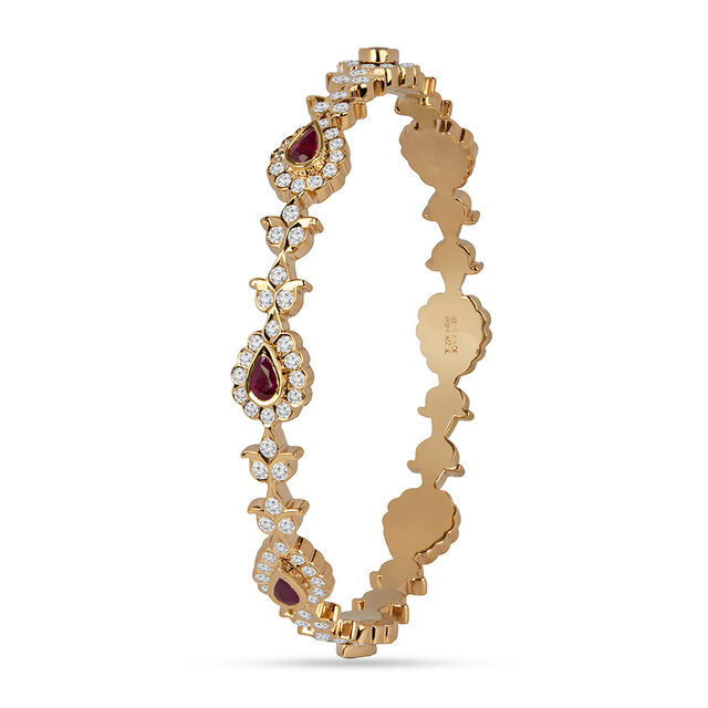 Tanishq 22KT Diamond Bangle for Women 2