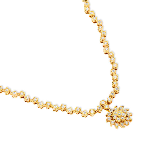 Tanishq 22KT Diamond Necklace for Women 4