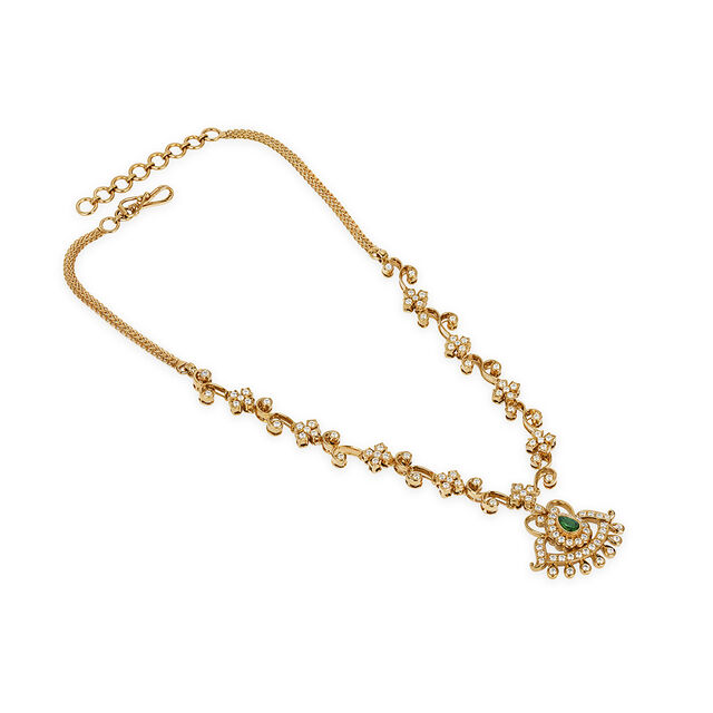 Tanishq 22KT Diamond Necklace for Women 2