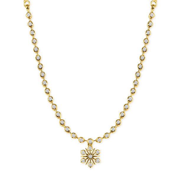 Tanishq 22KT Diamond Necklace for Women 2