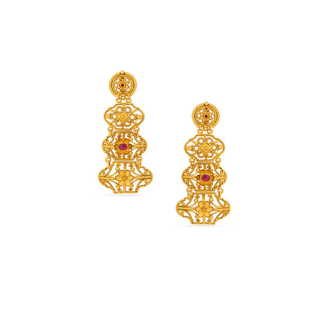 Tanishq 22KT  Earrings for Women 