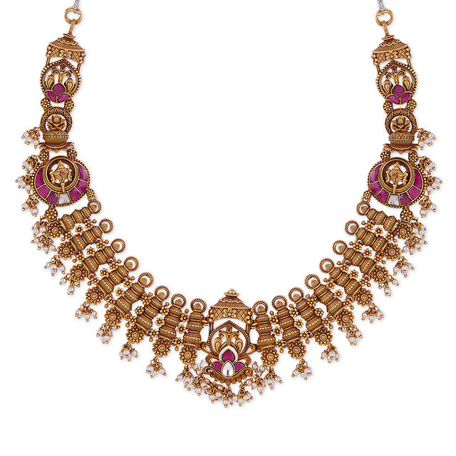 Divine Elegance Gold Haaram Set 2