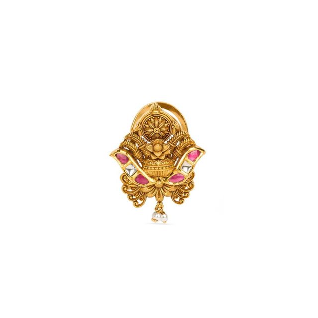 Kalash of Divinity Gold Vanki Finger Ring 