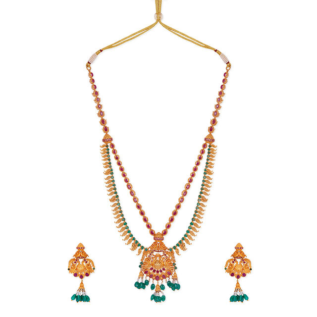 Tanishq 22KT  Gold Necklace Set  for Women 