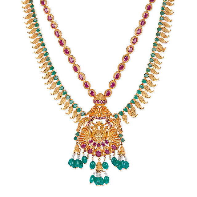 Tanishq 22KT  Gold Necklace Set  for Women 2