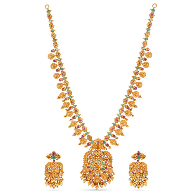 Tanishq 22KT  Gold Necklace Set  for Women 