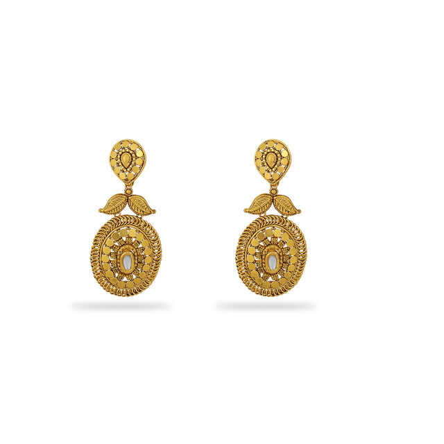 Gold Harvest Leaf Necklace Set 2