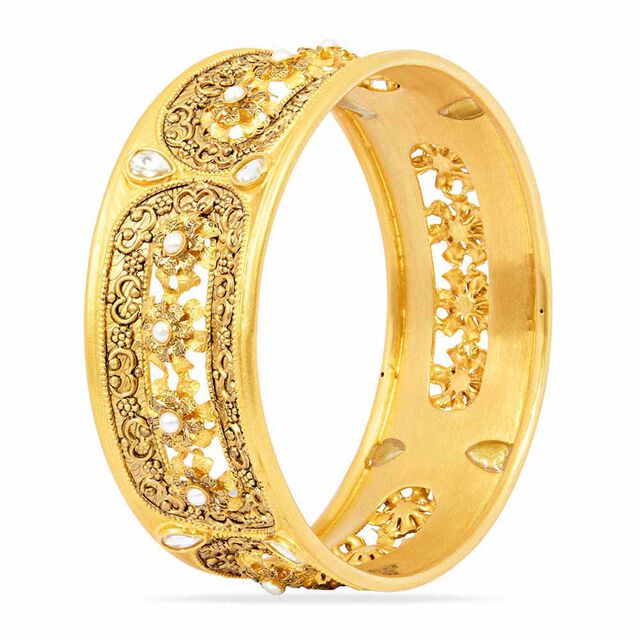 Tanishq 22KT Glass Kundan Bangle for Women 3