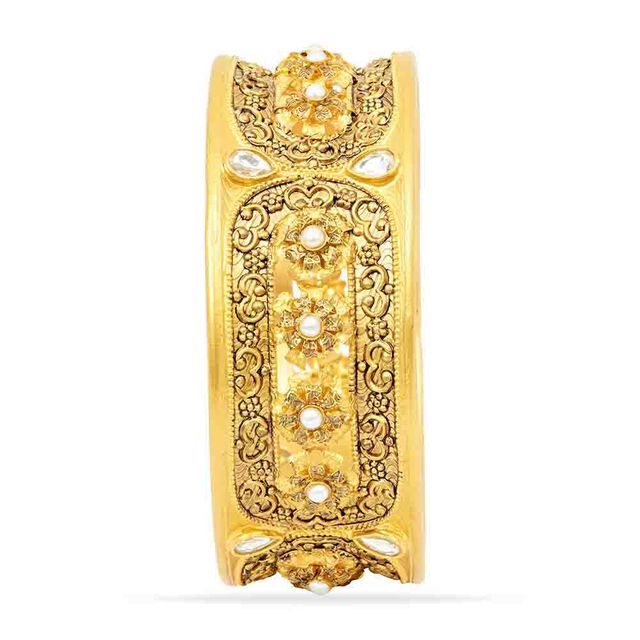 Tanishq 22KT Glass Kundan Bangle for Women 5
