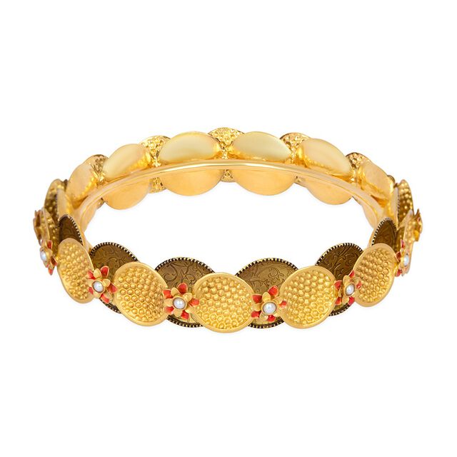 Tanishq 22KT Pearl Bangle for Women 