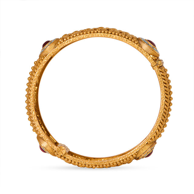 Tanishq 22KT  Gold Bangle  for Women 4