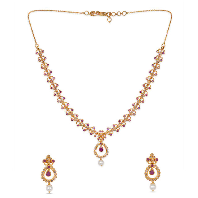 Tanishq 22KT  Necklace Set for Women 