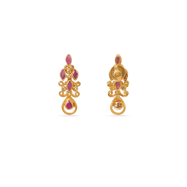 Tanishq 22KT  Gold Necklace Set  for Women 4