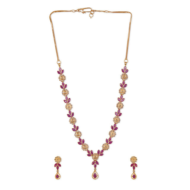 Tanishq 22KT  Gold Necklace Set  for Women 