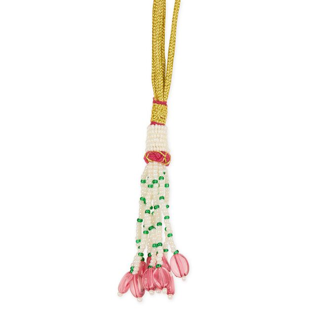 Tanishq 22KT Synthetic Stone Neckwear with Earrings for Women 4