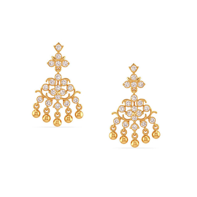 Tanishq 22KT Diamond Neckwear with Earring for Women 4