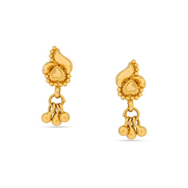 Tanishq 22KT Gold Earrings for Women 
