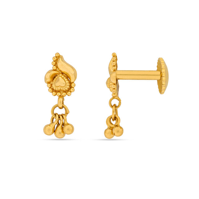 Tanishq 22KT Gold Earrings for Women 2