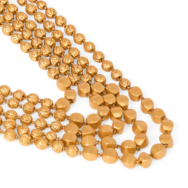 Queenly Gold Layered Gujarati Necklace Set,,hi-res 3