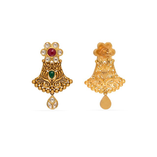 Tanishq 22KT Gold Earrings 3