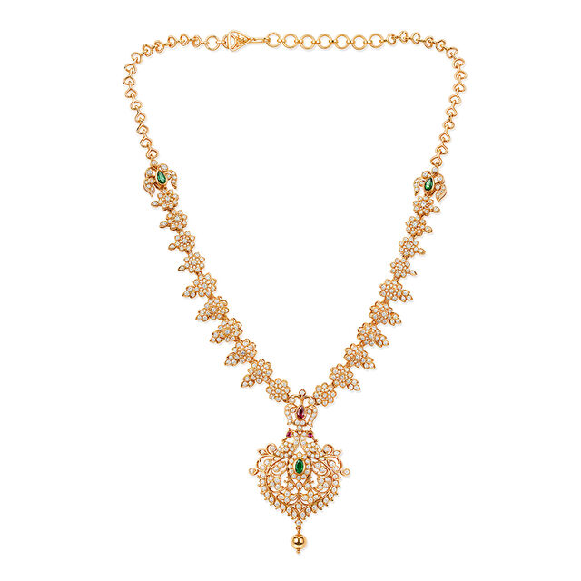 Tanishq 22KT Diamond Necklace for Women 