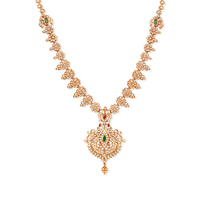 Tanishq 22KT Diamond Necklace for Women 2