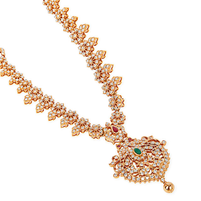 Tanishq 22KT Diamond Necklace for Women 3