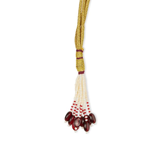 Tanishq 22KT Glass Kundan Neckwear with Earring for Women 4