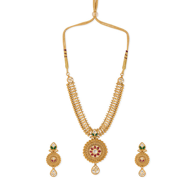 Vintage Gold Necklace Set 