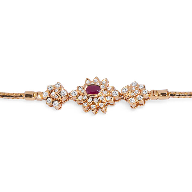 Tanishq 22KT Diamond Chain for Women 3