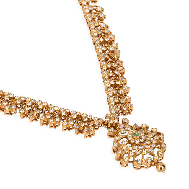 Tanishq 22KT Diamond Necklace for Women 5