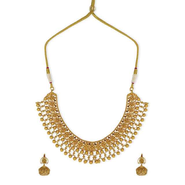 Tanishq 22KT  Gold Necklace Set  for Women 