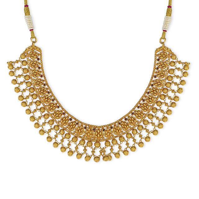 Tanishq 22KT  Gold Necklace Set  for Women 2