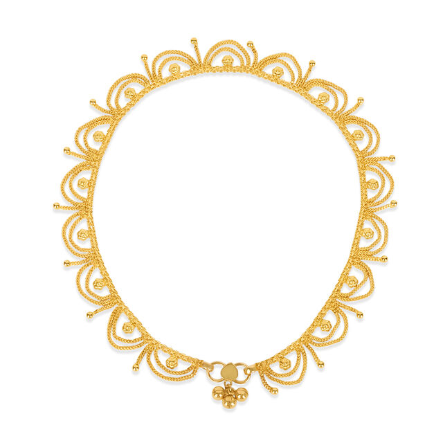 Tanishq 22KT Gold Anklet for Women 