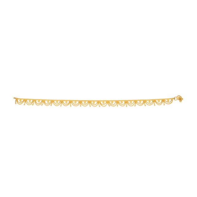 Tanishq 22KT Gold Anklet for Women 2
