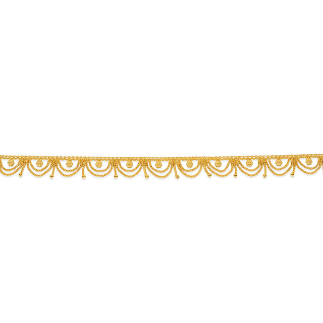 Tanishq 22KT Gold Anklet for Women 6
