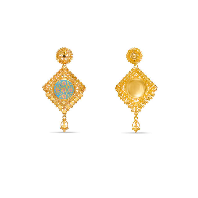 Tanishq 22KT Gold Earrings 3