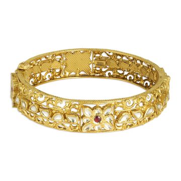 Tanishq 22KT Glass Kundan Bangle for Women