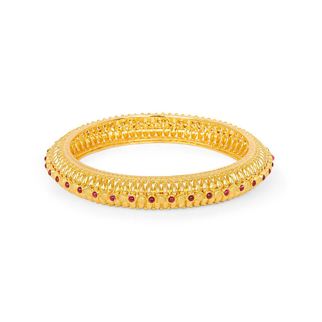 Tanishq 22KT Synthetic Stone Bangle for Women 