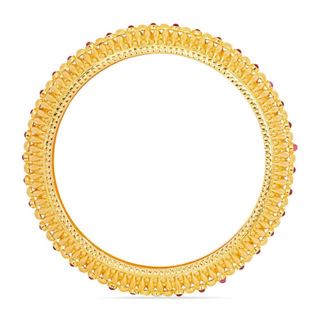 Tanishq 22KT Synthetic Stone Bangle for Women 3